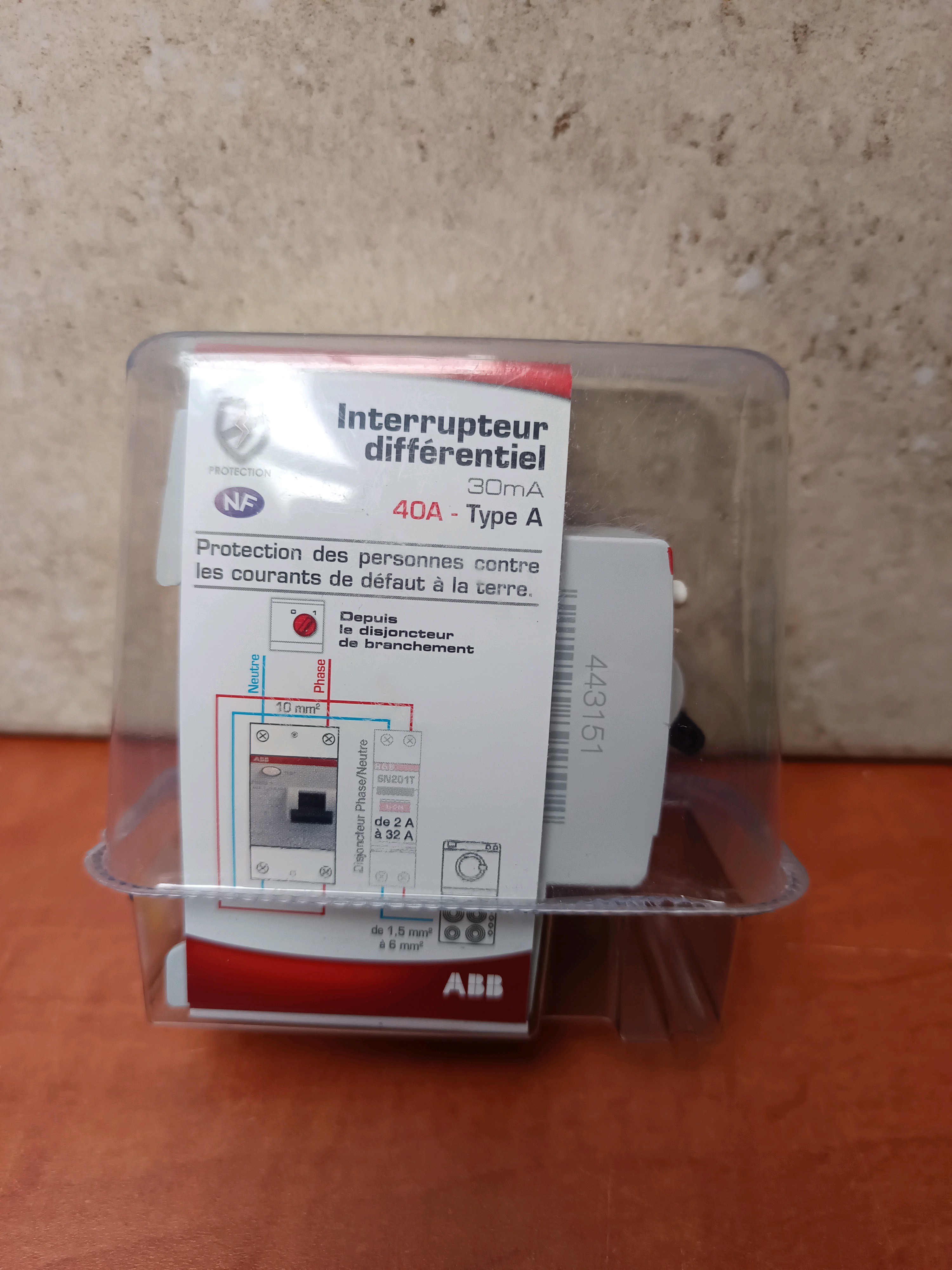 ABB Interrupteur différentiel 40A Type A 30mA