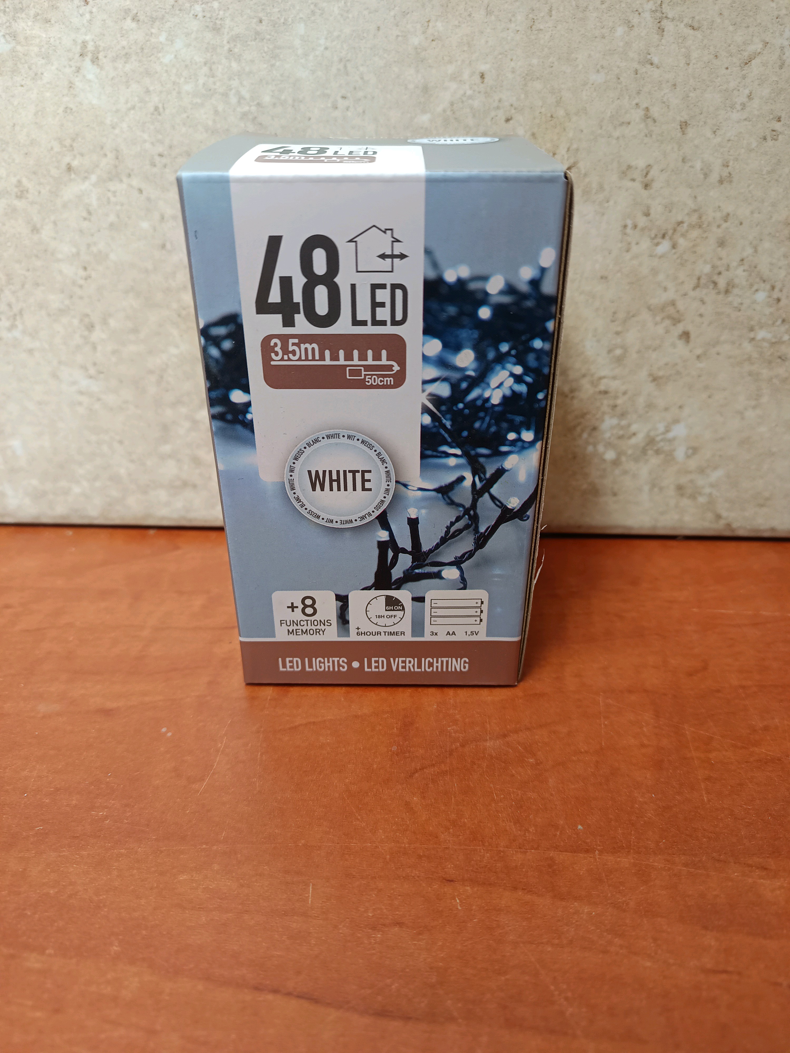 Guirlande lumineuse 48 LED 3,5 m - blanc