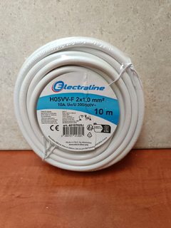 Câble électrique Electraline H05VV-F 2x1.0 mm² - 10 m