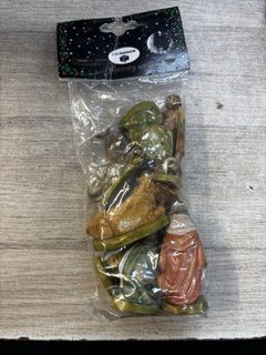 Fontanini crèche de Noël effet bois 7 cm