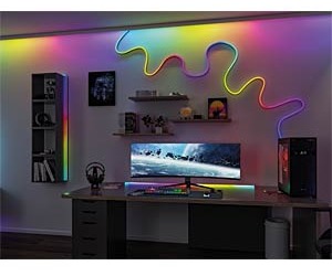 Entertainled Black Neon Usb 5m 9w 230/12v Dc 480led Rgbw Noir