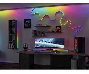 Entertainled Black Neon Usb 5m 9w 230/12v Dc 480led Rgbw Noir