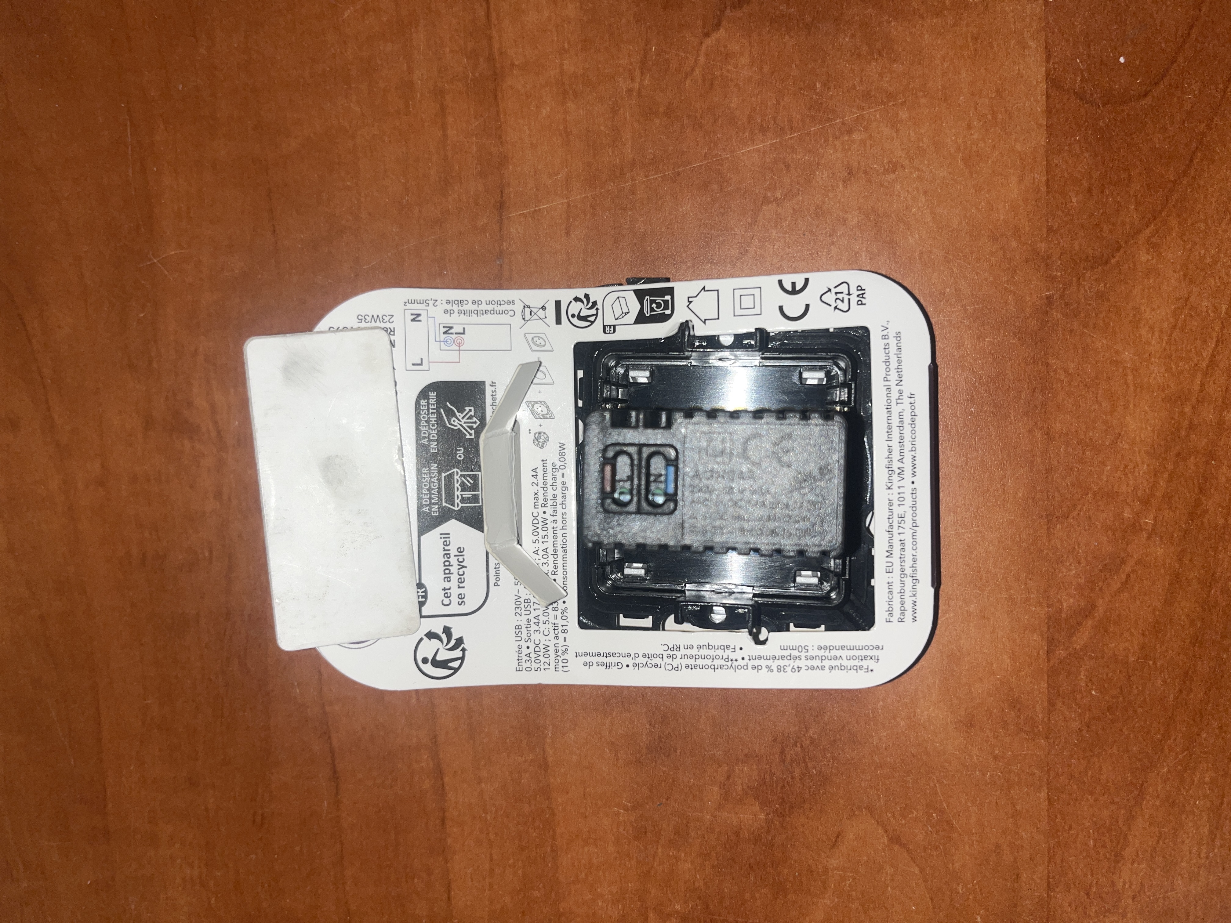 Bodner Zephyr chargeur double USB-A + USB-C - Argent — photo 2