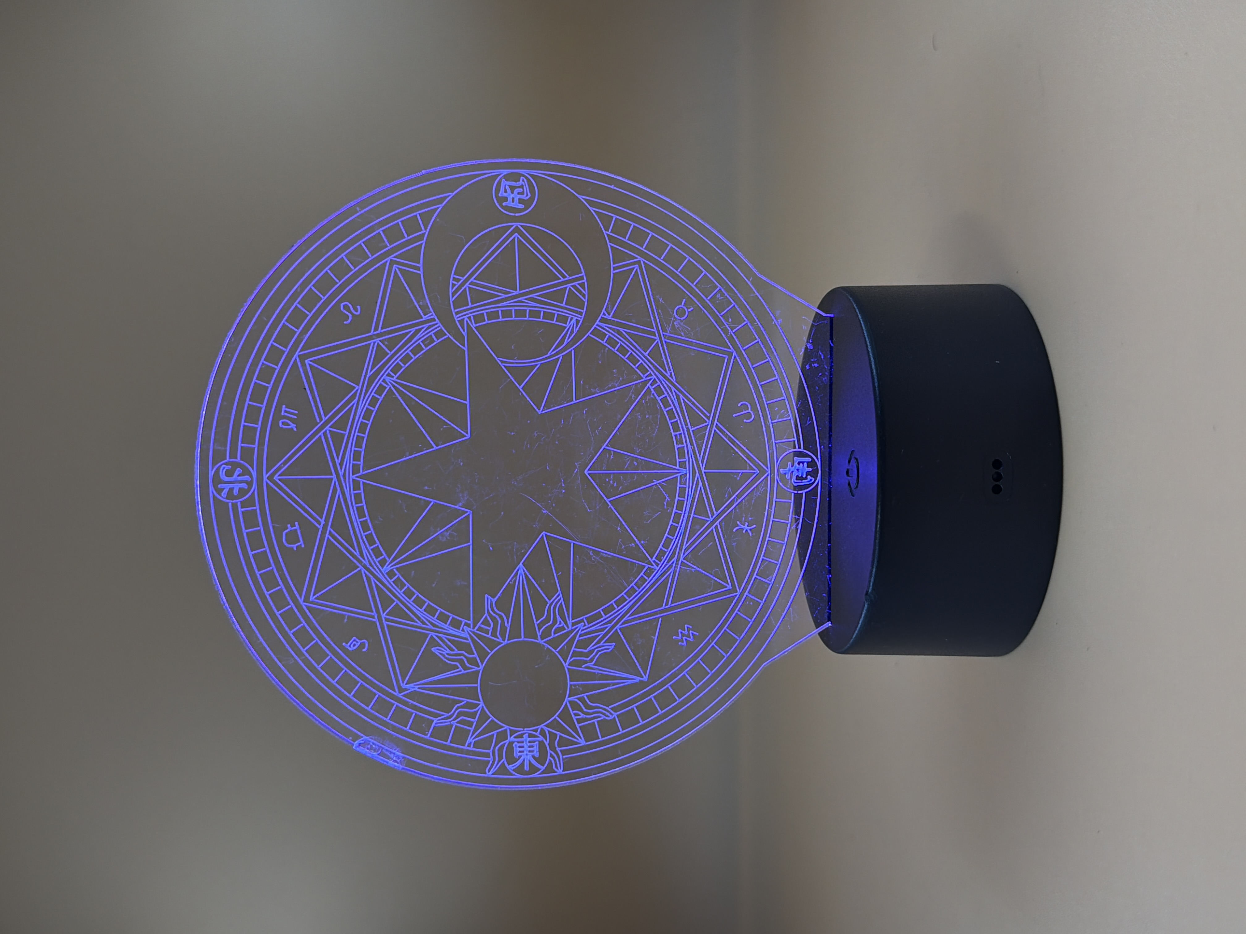 Lampe 3D décorative motif astrologique