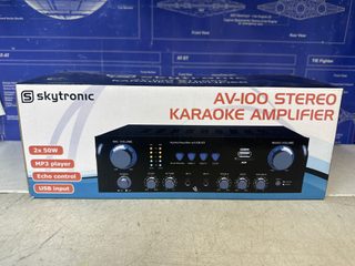 Amplificateur karaoké Skytronic AV-100 MP3 2x50W