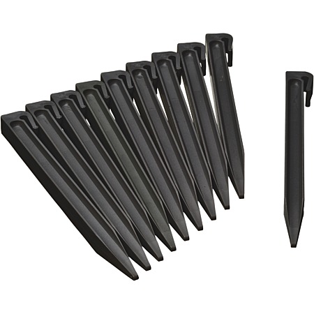 Nature 10 ancres pour bordure de jardin noir 26,7 cm