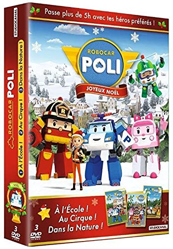 Robocar Poli - Coffret : À L'école ! + Au Cirque ! + Dans La Nature ! - Pack