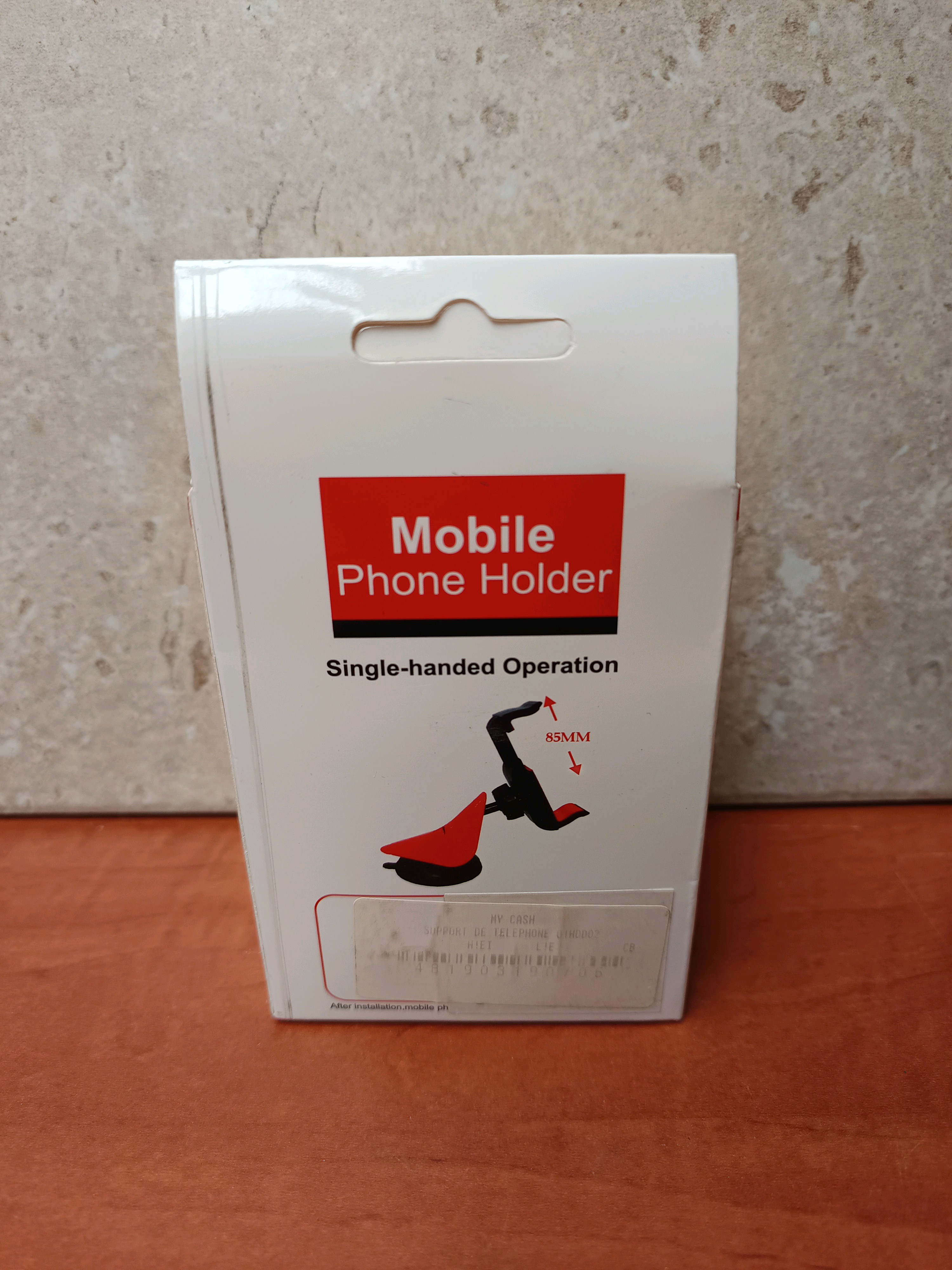 Support smartphone à ventouse — Mobile Phone Holder, opération à une main
