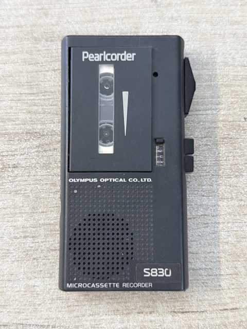 Olympus Pearlcorder S830 dictaphone microcassette