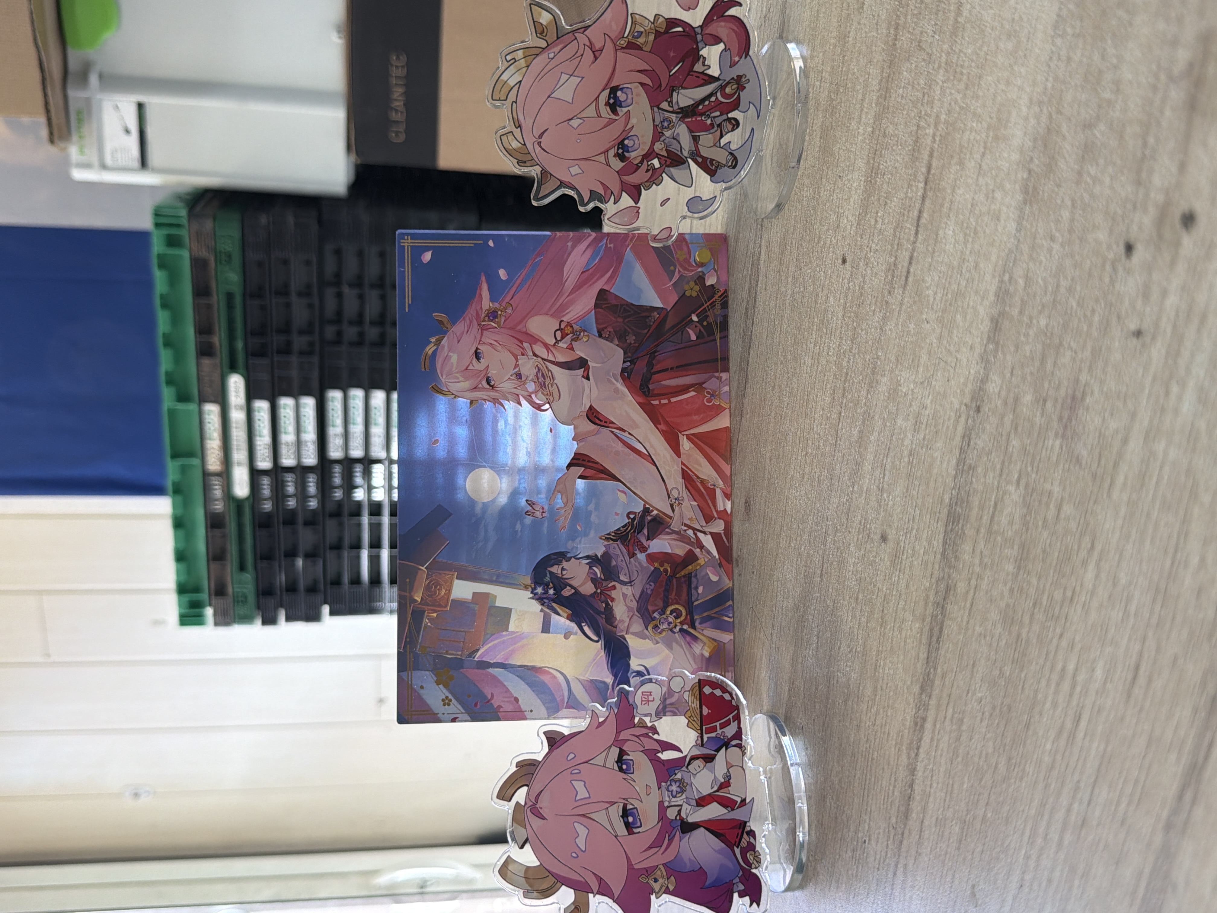 Lot de 3 acrylics Genshin Impact Yae Miko Raiden Shogun