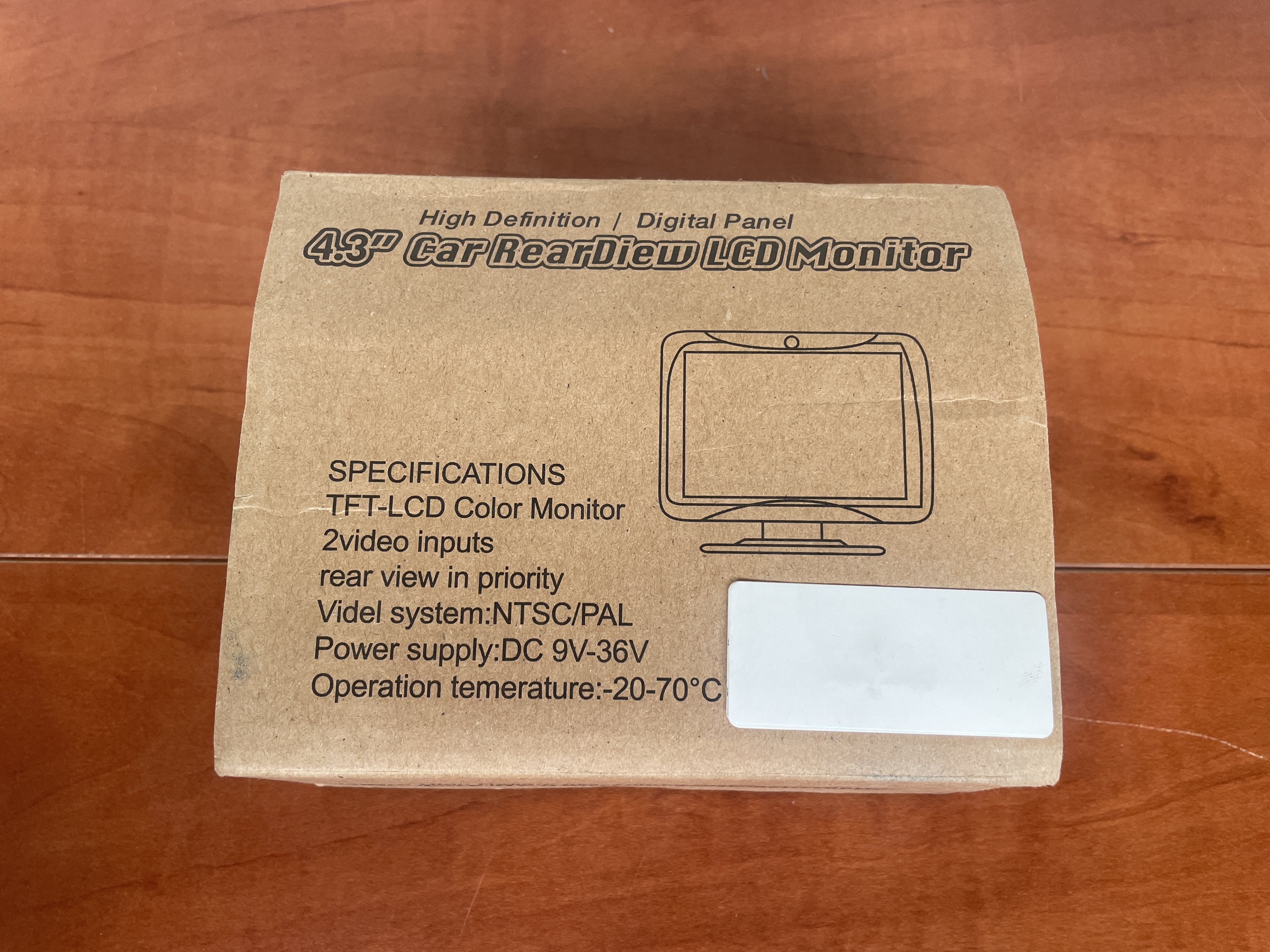 Écran de recul voiture 4,3 pouces DIYKIT avec caméra — photo 3