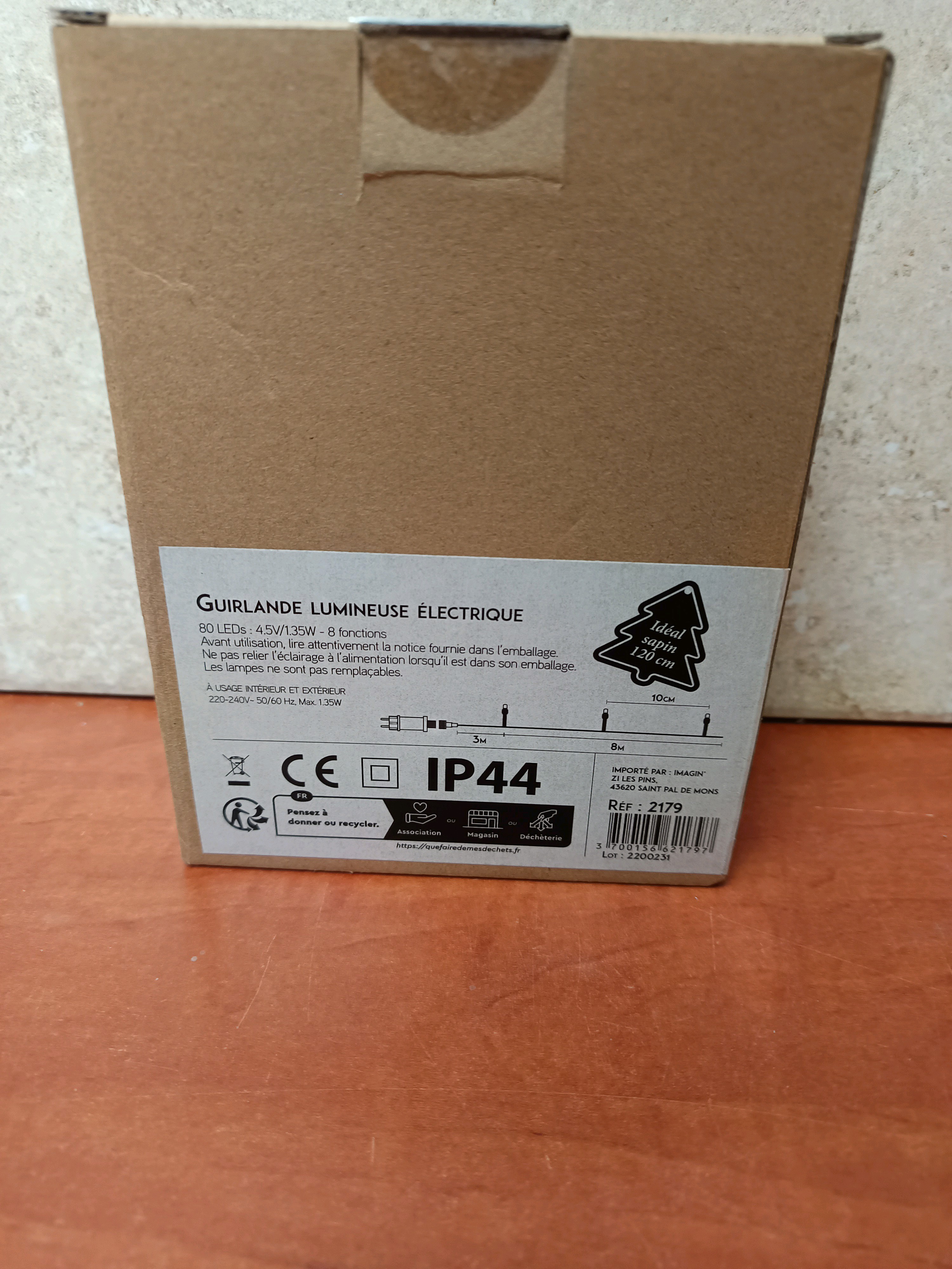Christmas DIY 80 LEDs Mini-Cerises – guirlande électrique blanc chaud/froid clignotante — photo 2