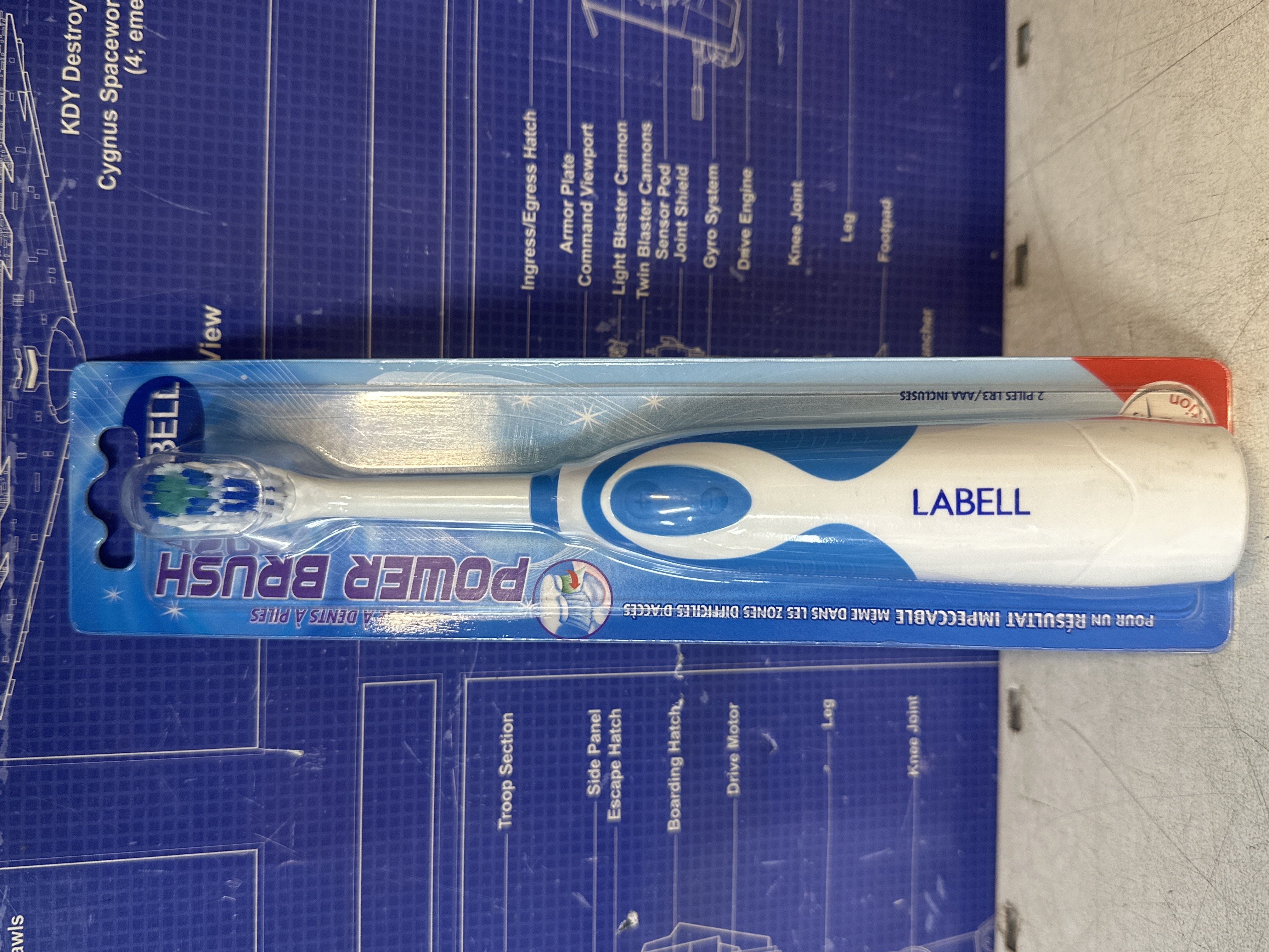 Brosse à dents à piles Labell 2 piles incluses