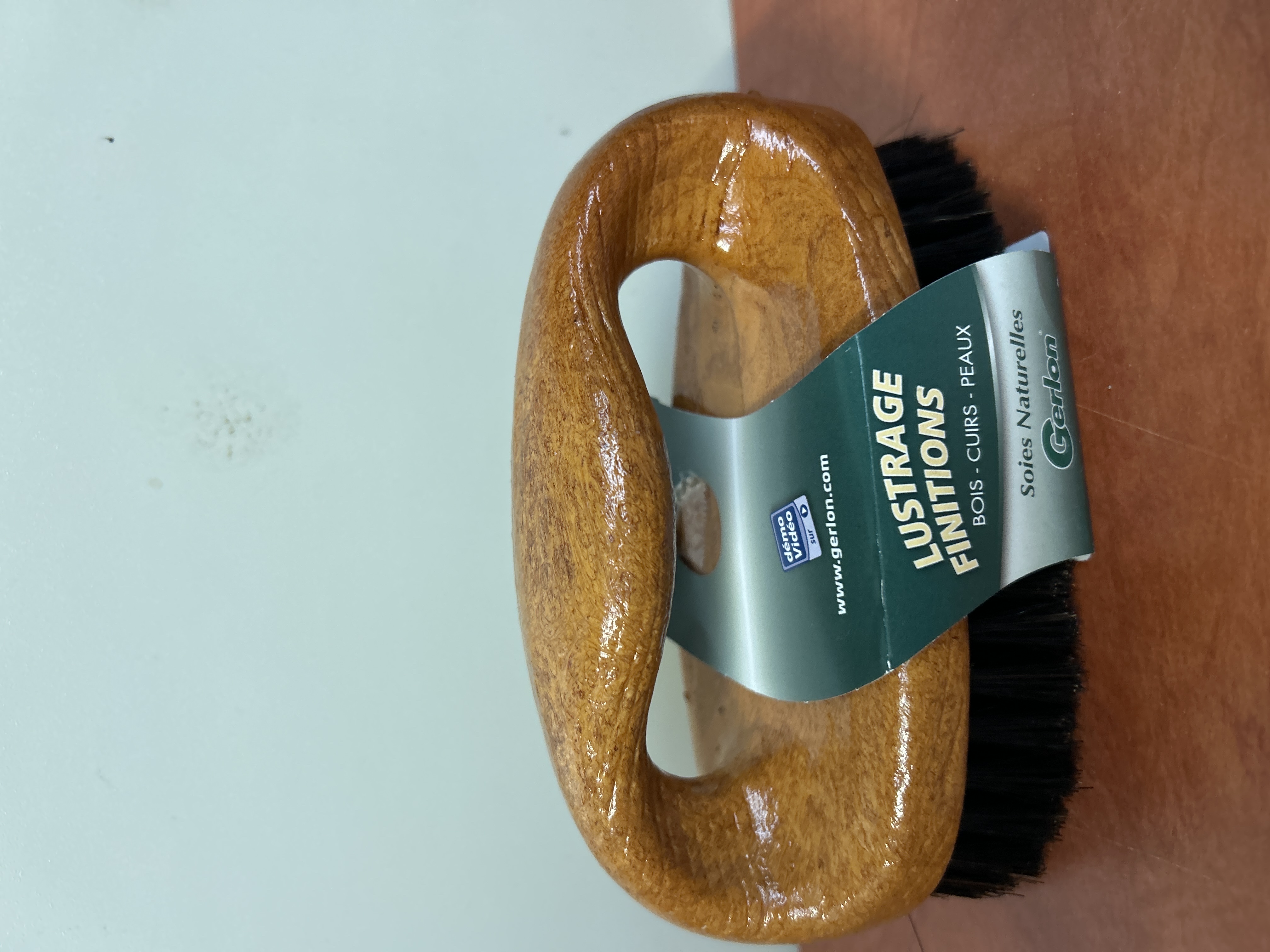 Brosse de lustrage finitions en bois pour bois, cuirs et peaux