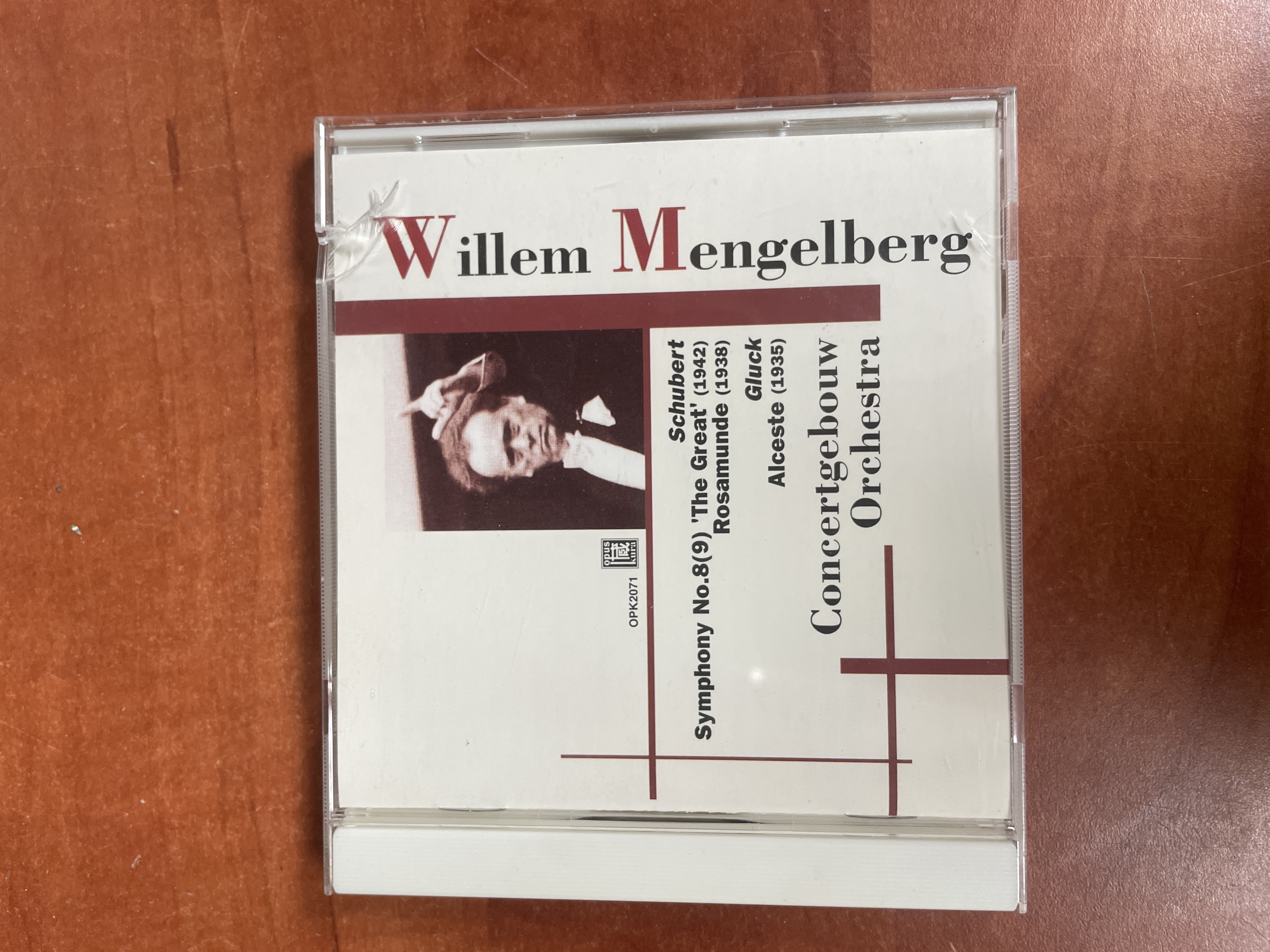 CD Willem Mengelberg Concertgebouw Orchestra Schubert Schumann