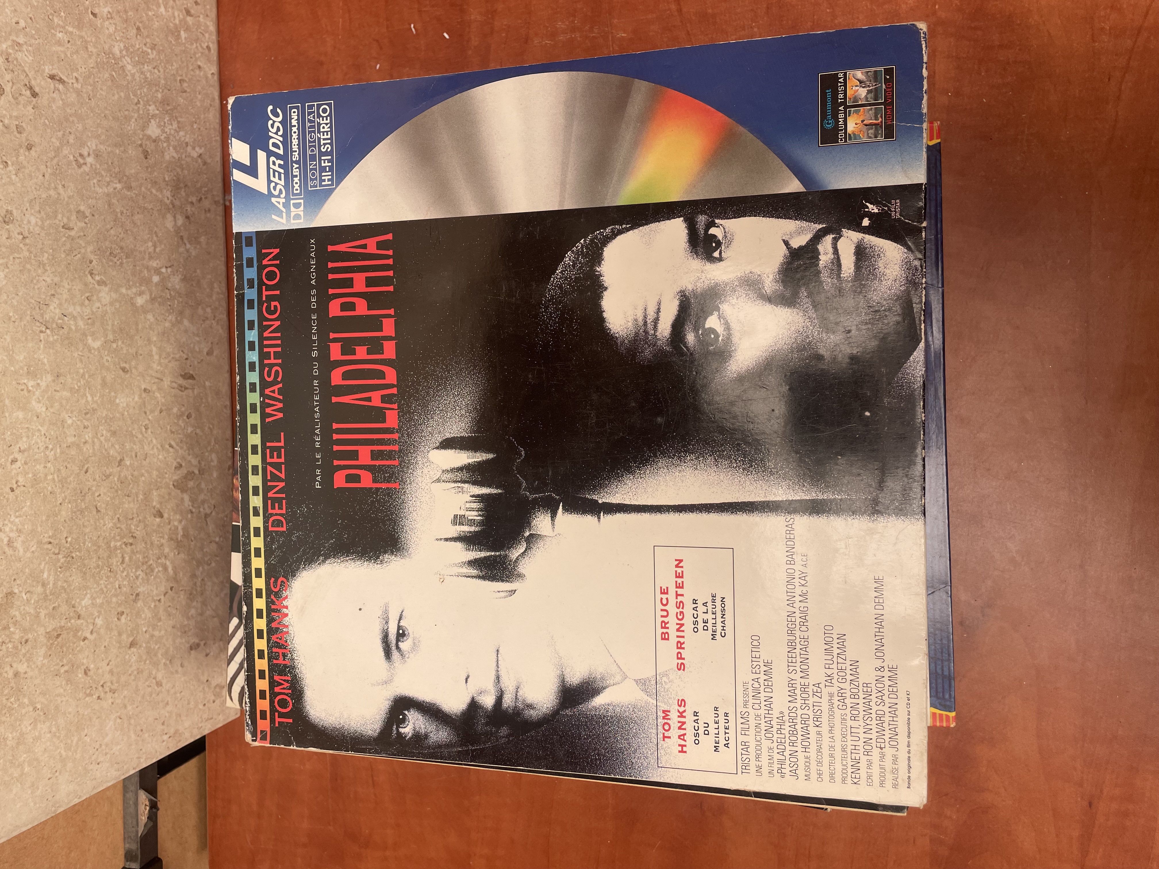 Philadelphia LaserDisc VF Tom Hanks Denzel Washington