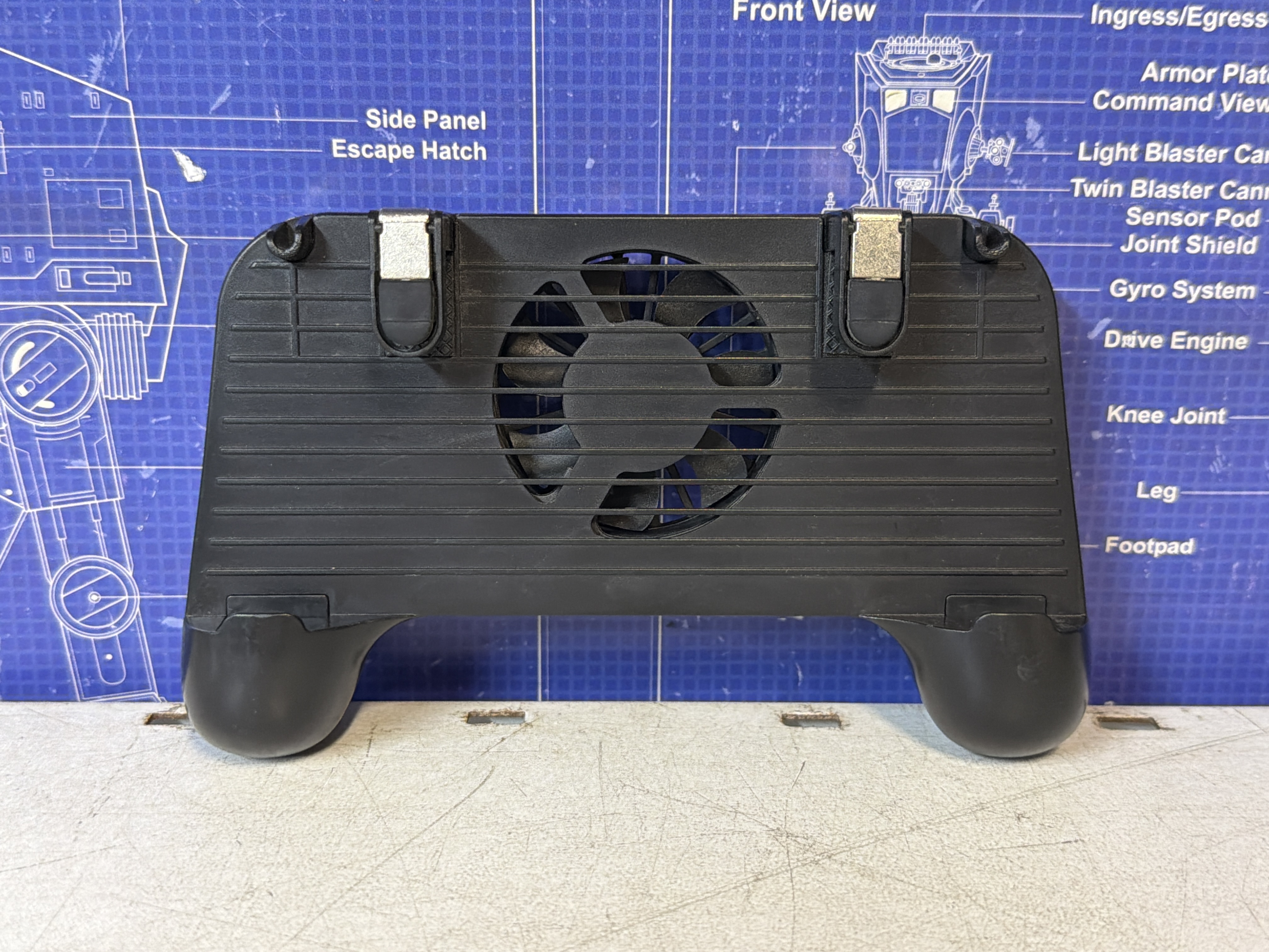 Manette support gaming pour smartphone avec ventilateur