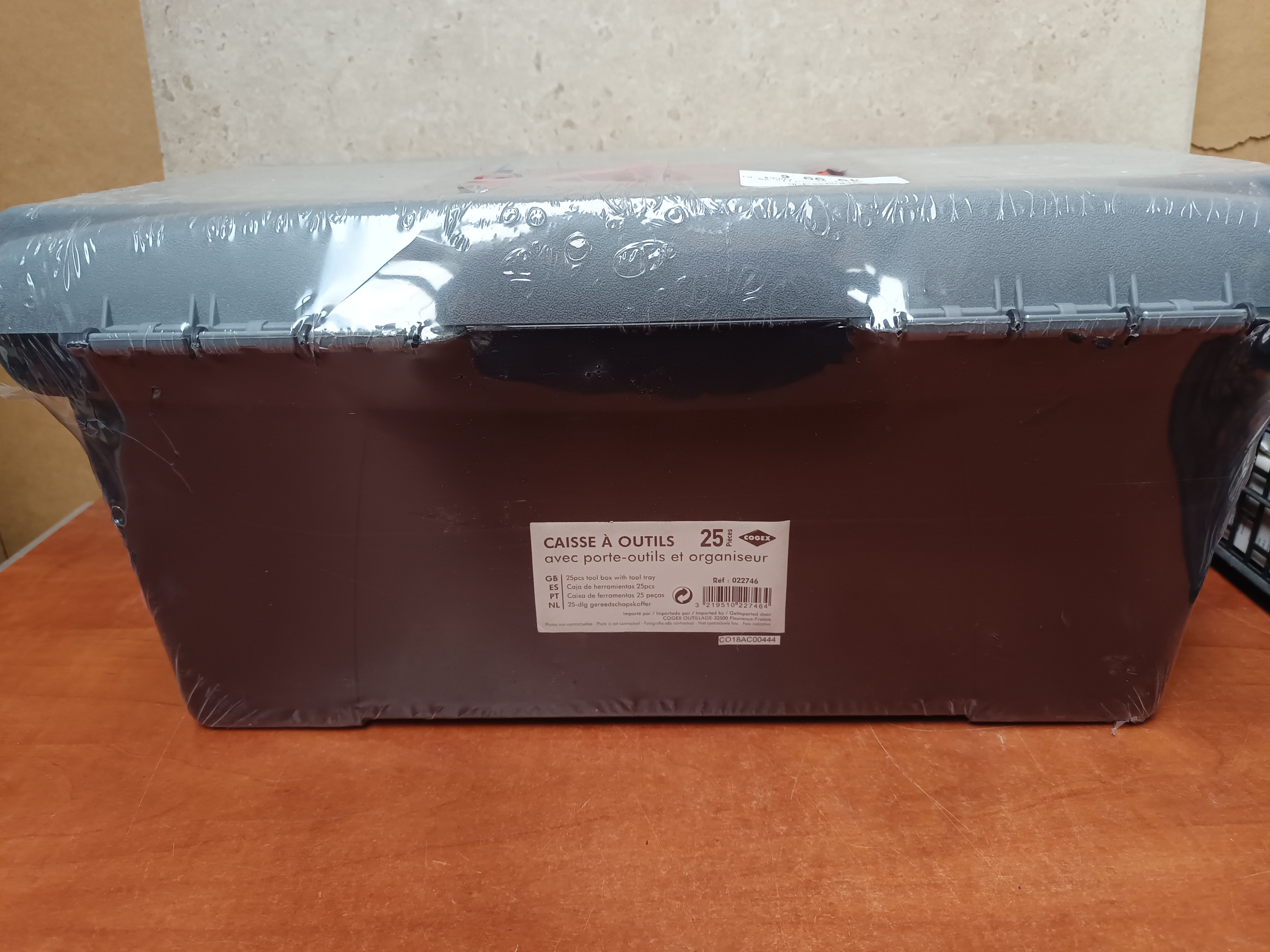 Caisse à outils 25 L avec porte-outils et organiseur