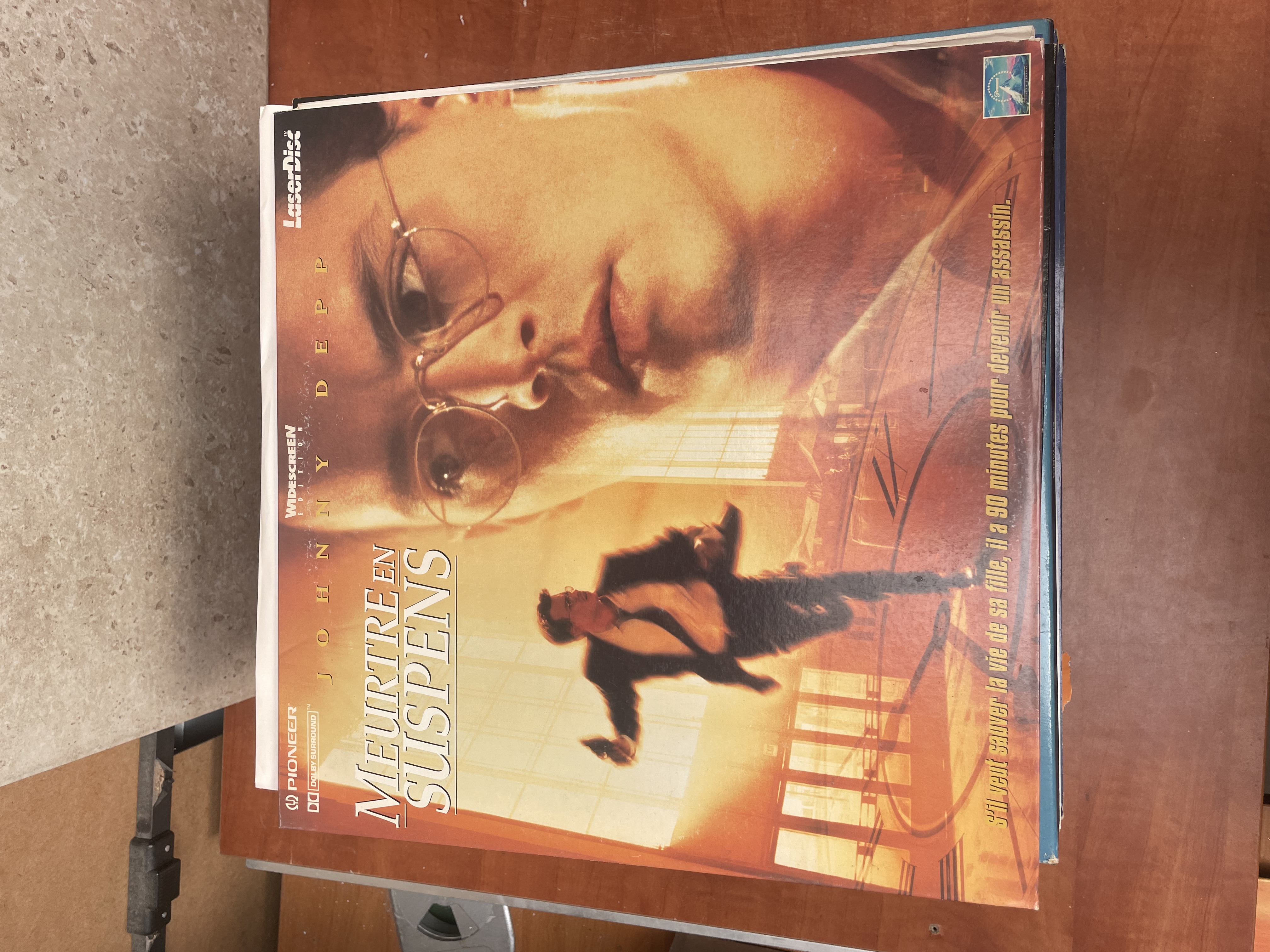 LaserDisc Meurtre en suspens avec Johnny Depp
