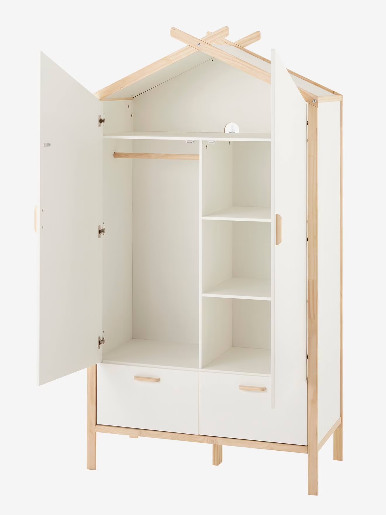 Armoire enfant Vertbaudet Cabane Robinson blanc mat — photo 2