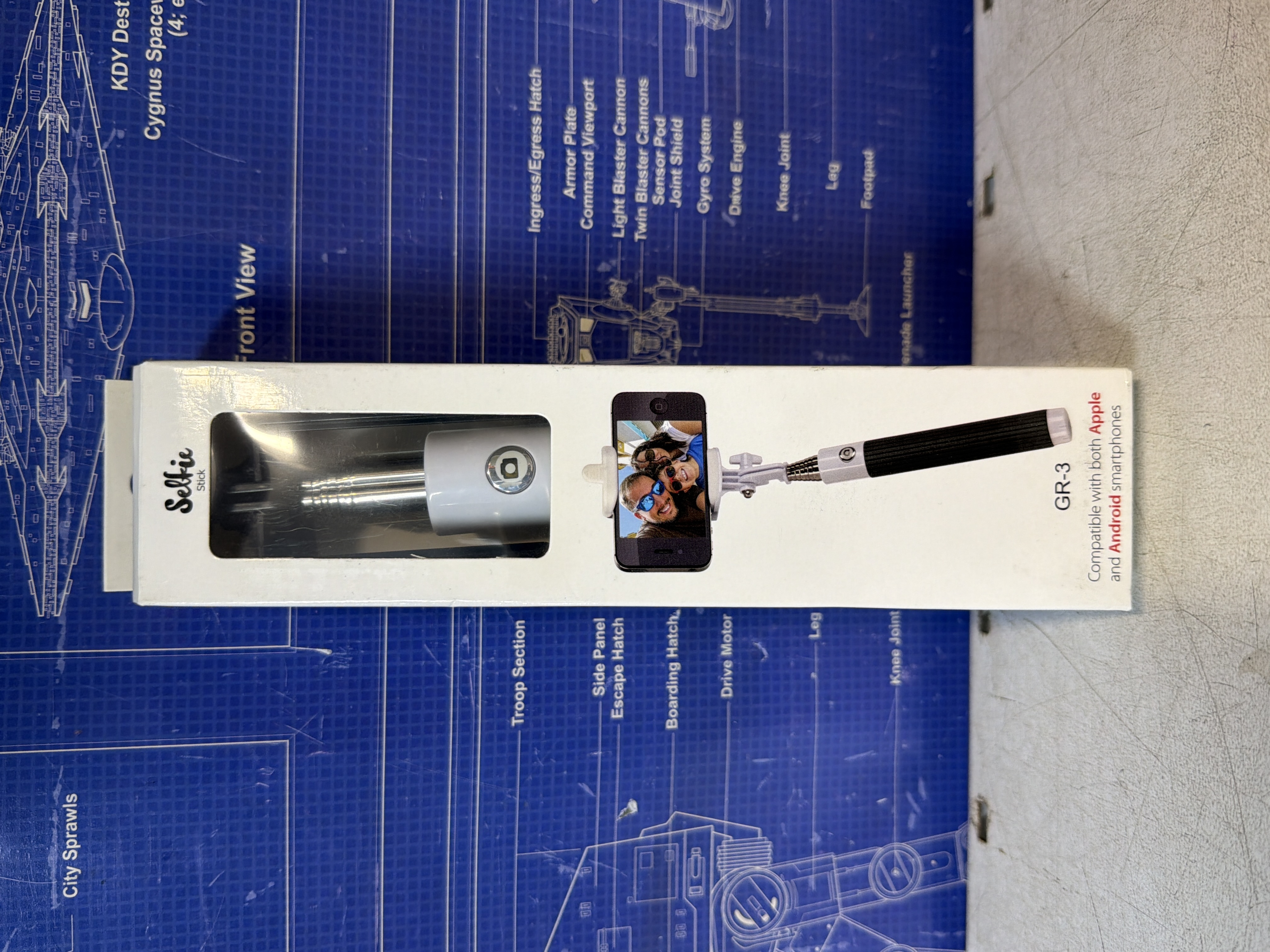 Perche selfie Selfi Stuk GR-3 pour smartphone Apple et Android