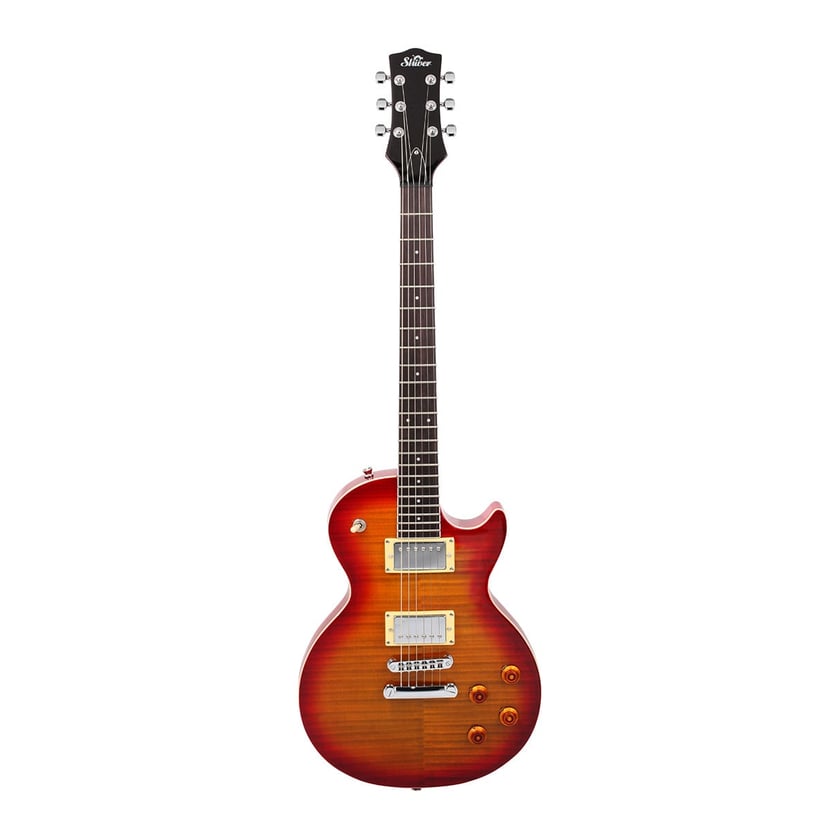 Guitare électrique Shiver GES-110 Flamme Orange