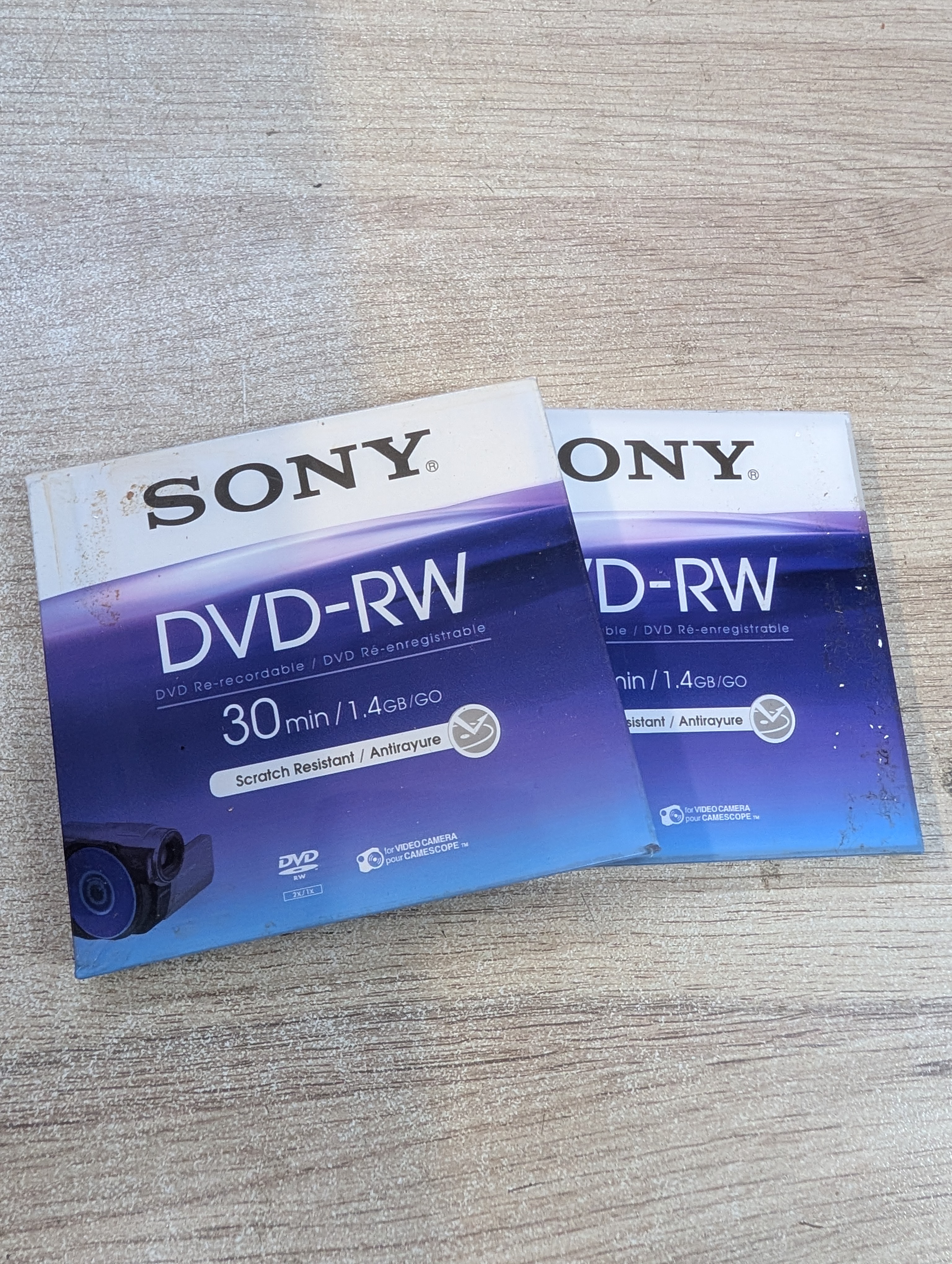 Sony DVD-RW 30 min 1,4 Go Antirayure