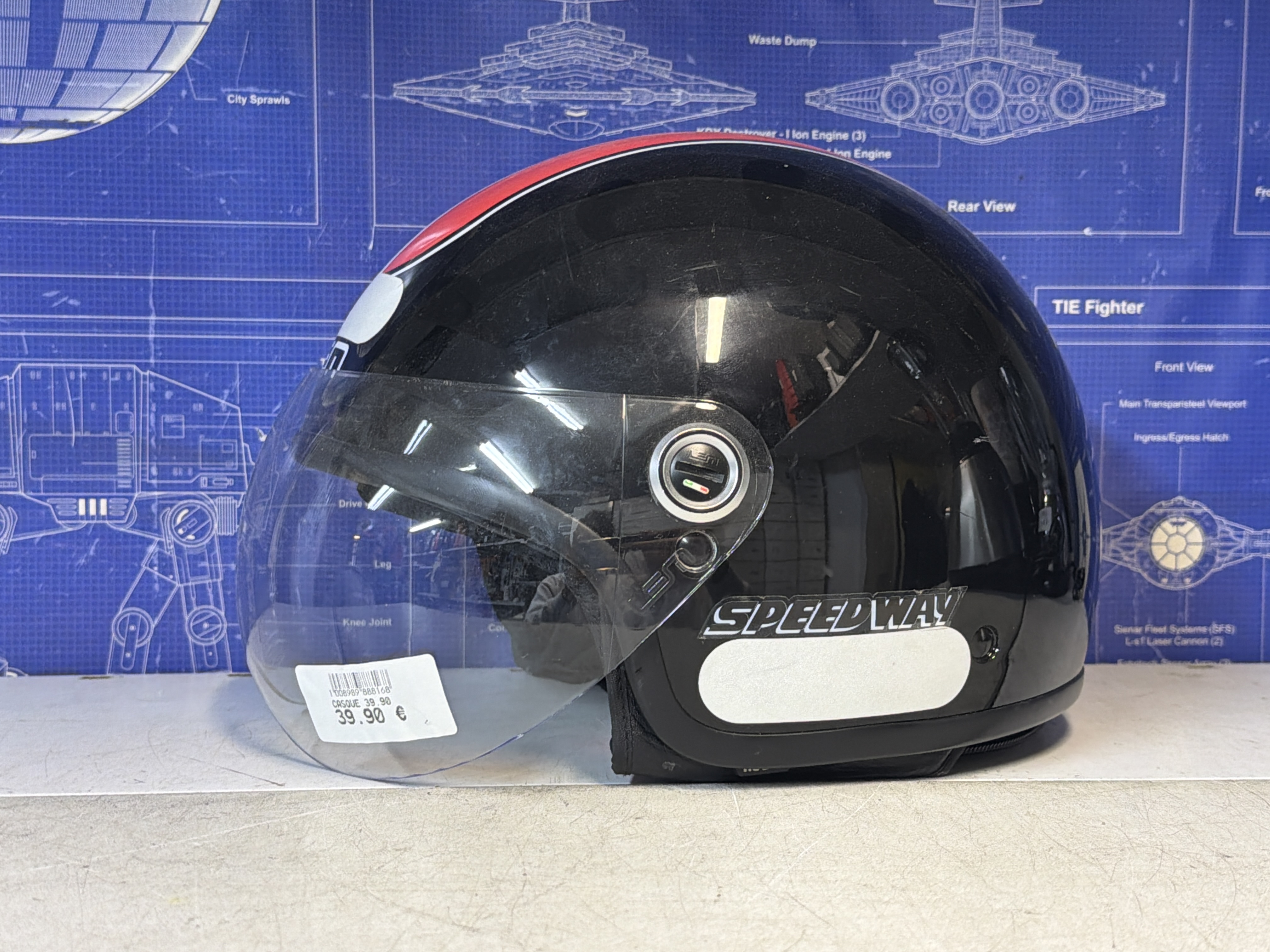 Casque jet LEM Speedway avec visière - taille M (57) — photo 2
