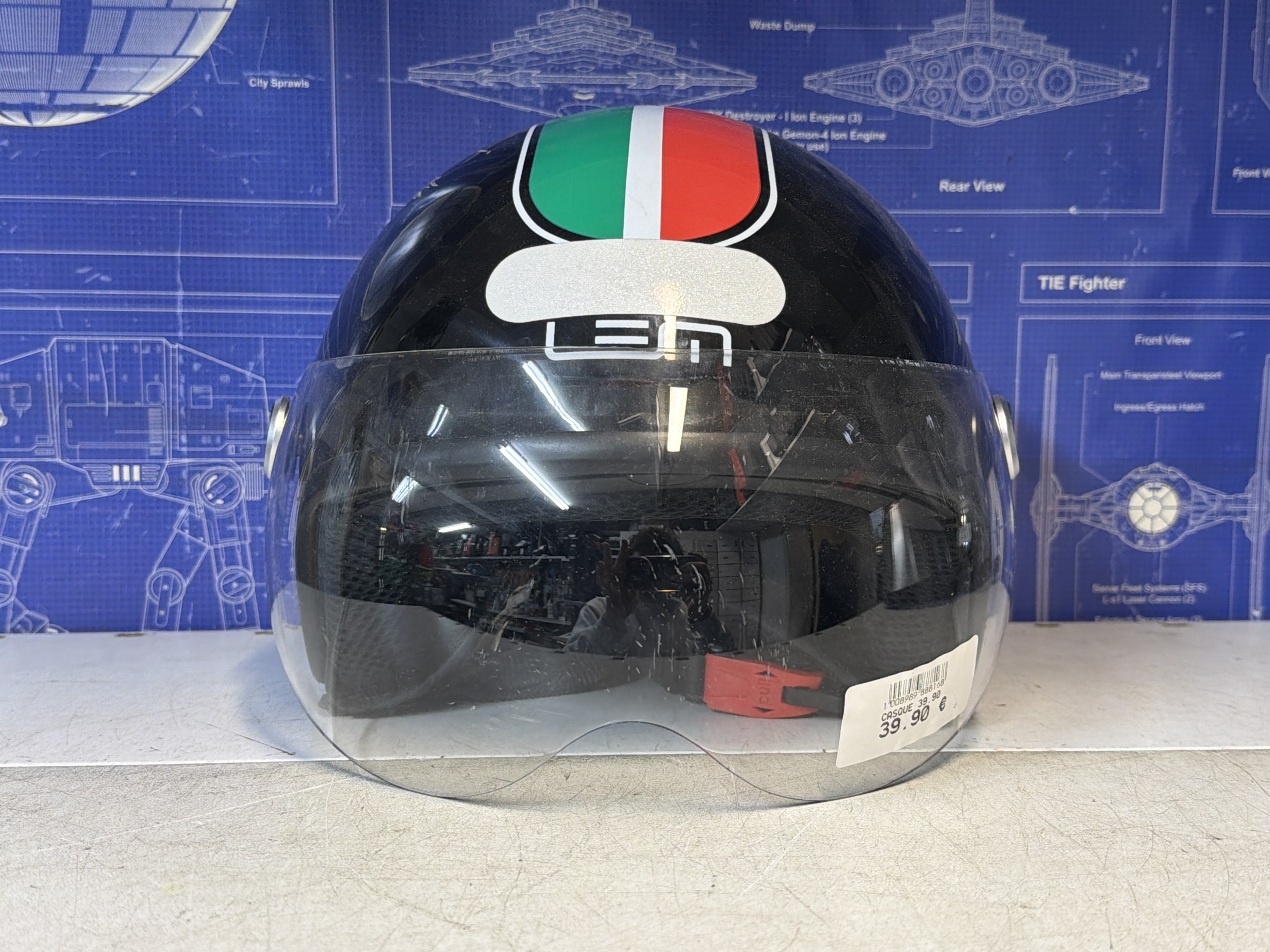 Casque jet LEM Speedway avec visière - taille M (57) — photo 3