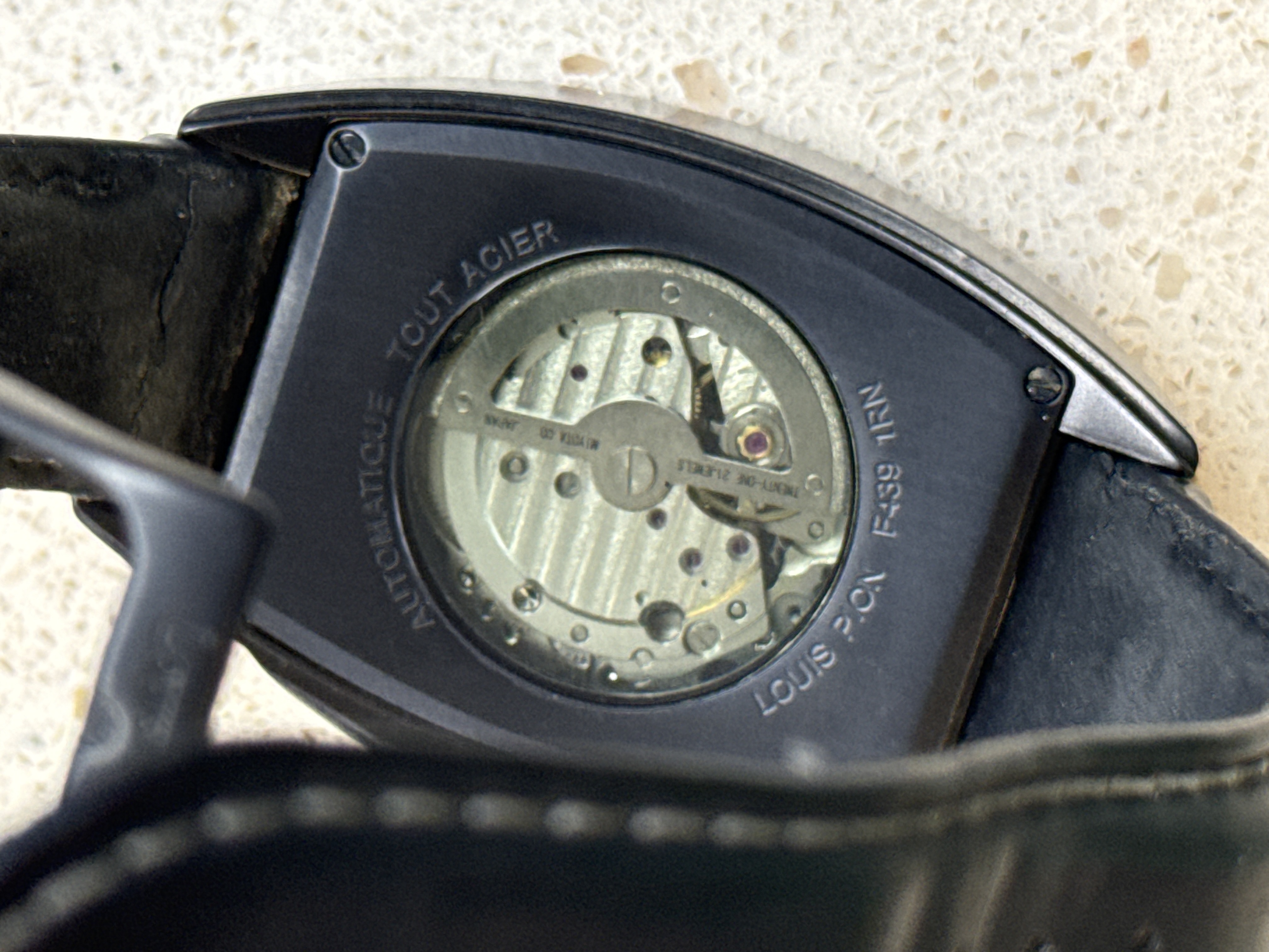 Montre Louis Pion automatique open heart (boîtier tonneau) — photo 2