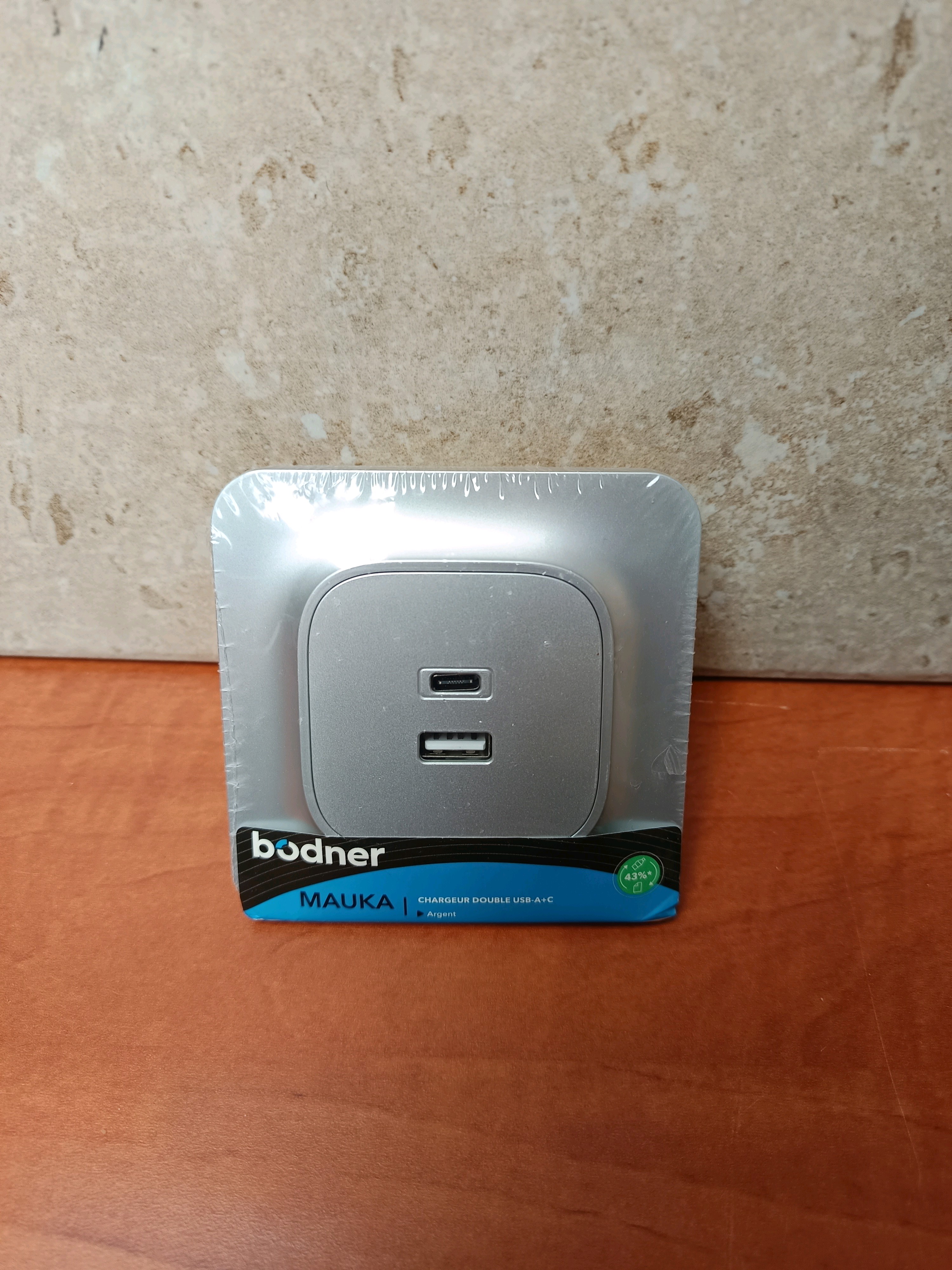 Bodner MAUKA - Chargeur mural USB-A + USB-C (double port)