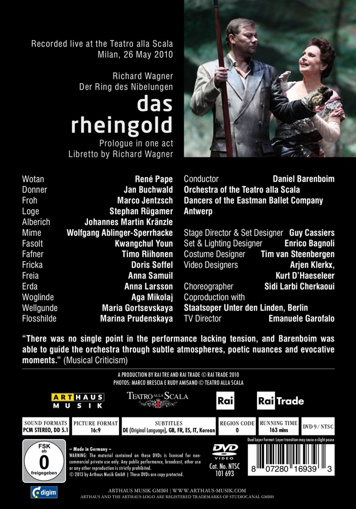 Das Rheingold DVD Daniel Barenboim Teatro alla Scala