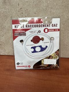 Kit de raccordement gaz propane 13 kg pour extérieur (barbecue/plancha)