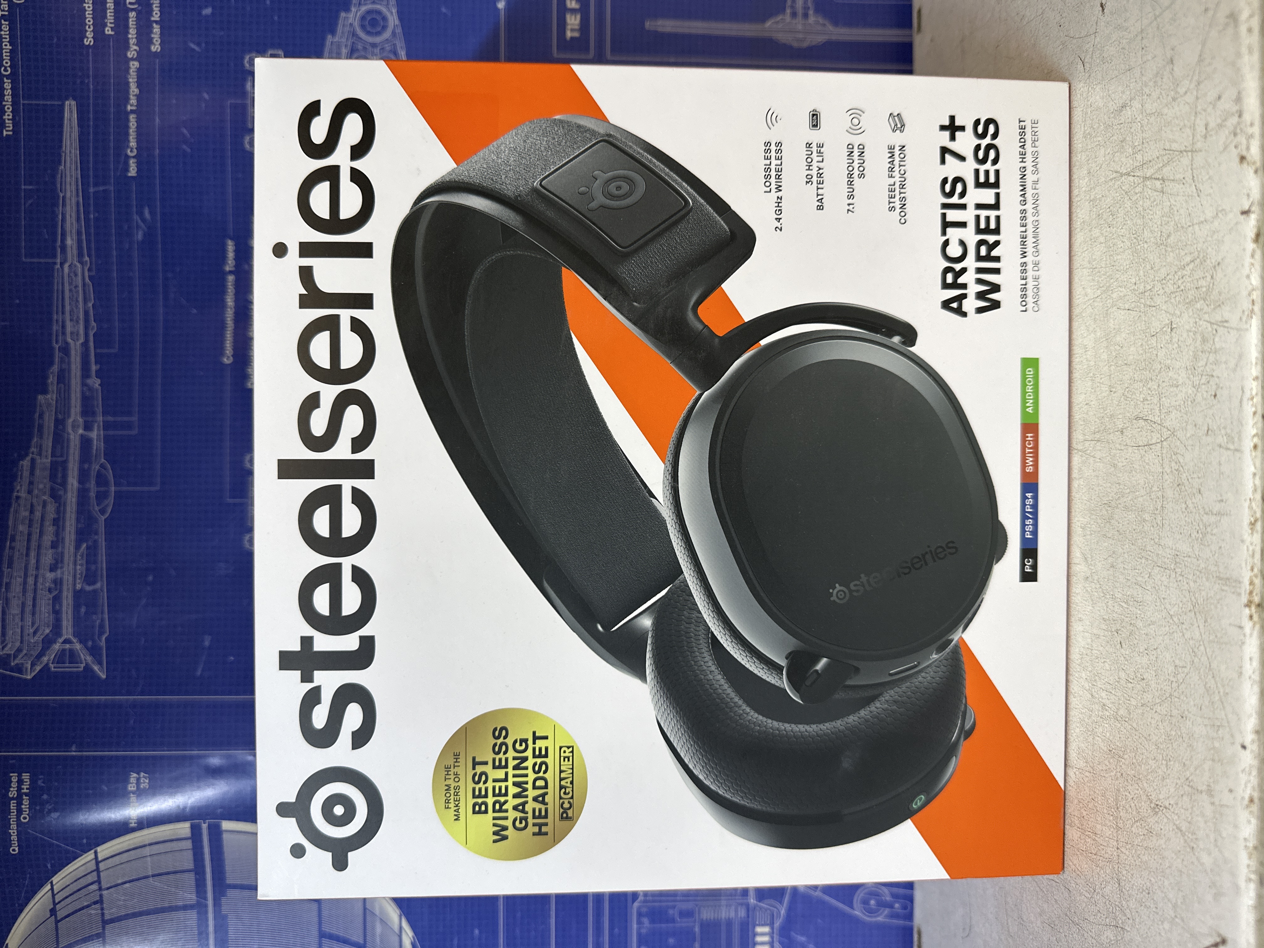 Casque gaming SteelSeries Arctis 7+ Wireless noir