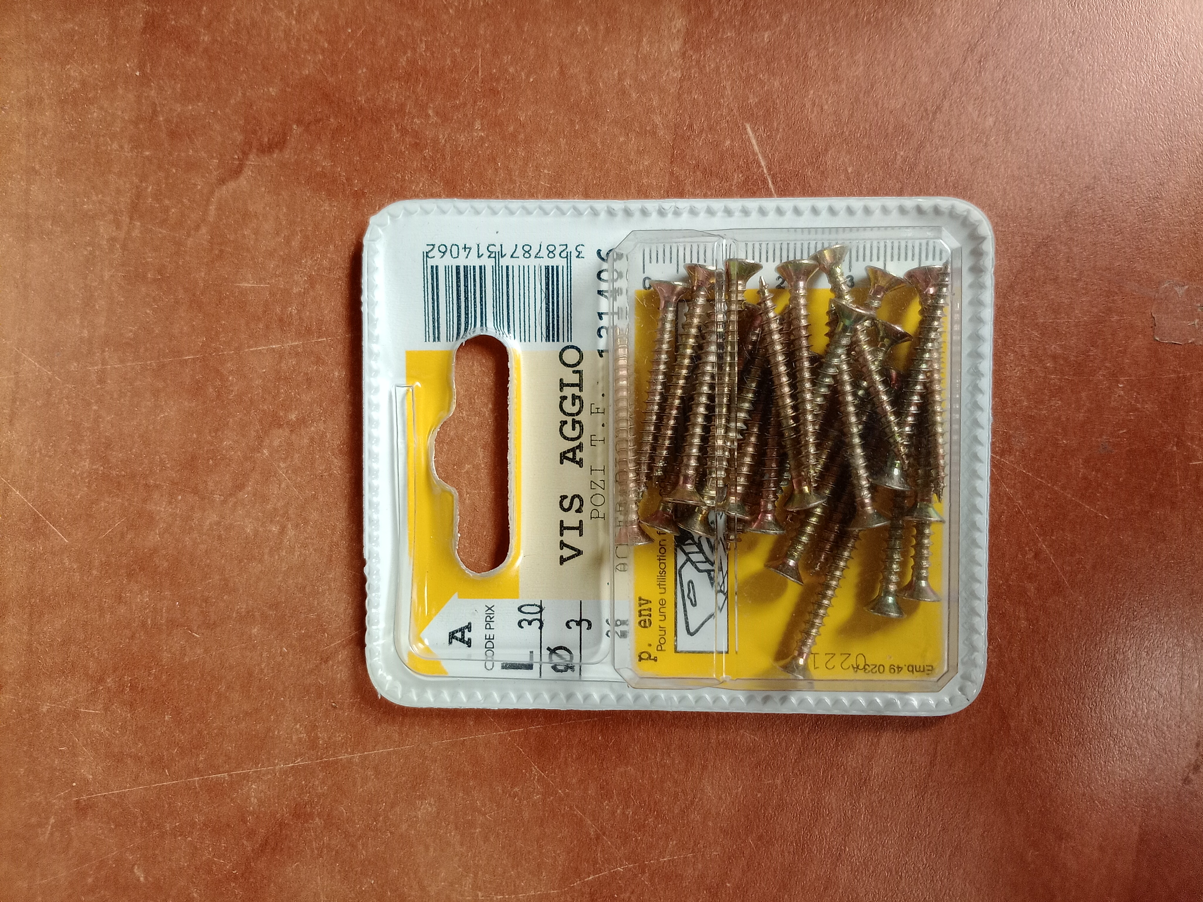Vis Aggio 3 x 30 mm en blister