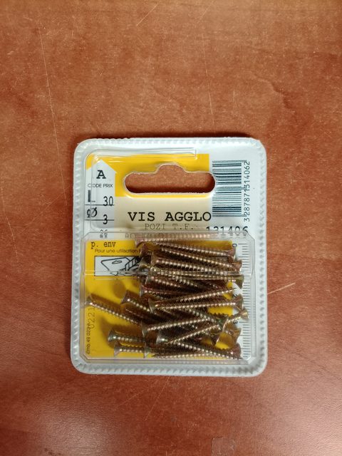Vis Aggio 3 x 30 mm en blister