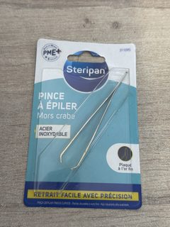 Pince à épiler mors crabe Steripan