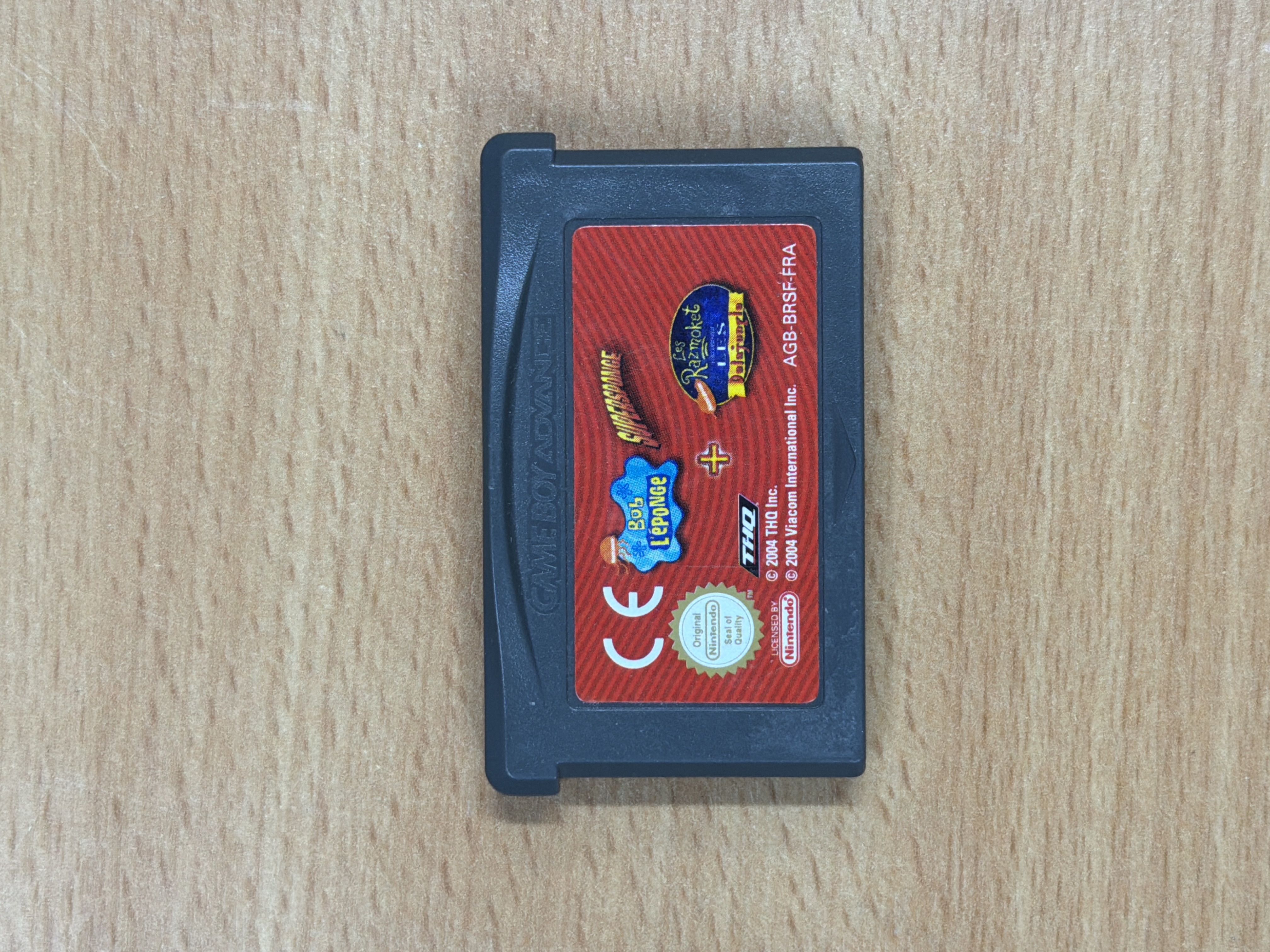 2 jeux en 1 Bob l'éponge + Les Razmoket Game Boy Advance