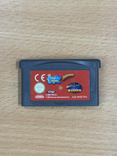 2 jeux en 1 Bob l'éponge + Les Razmoket Game Boy Advance
