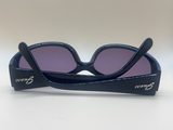 Lunettes de soleil cat-eye, monture noire, verres violets — photo 2