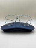 Monture de lunettes carrera aviateur en métal argenté avec étui rigide — photo 1