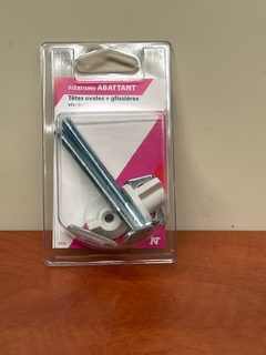 Fixations abattant – têtes ovales + glissières, vis Ø7,5