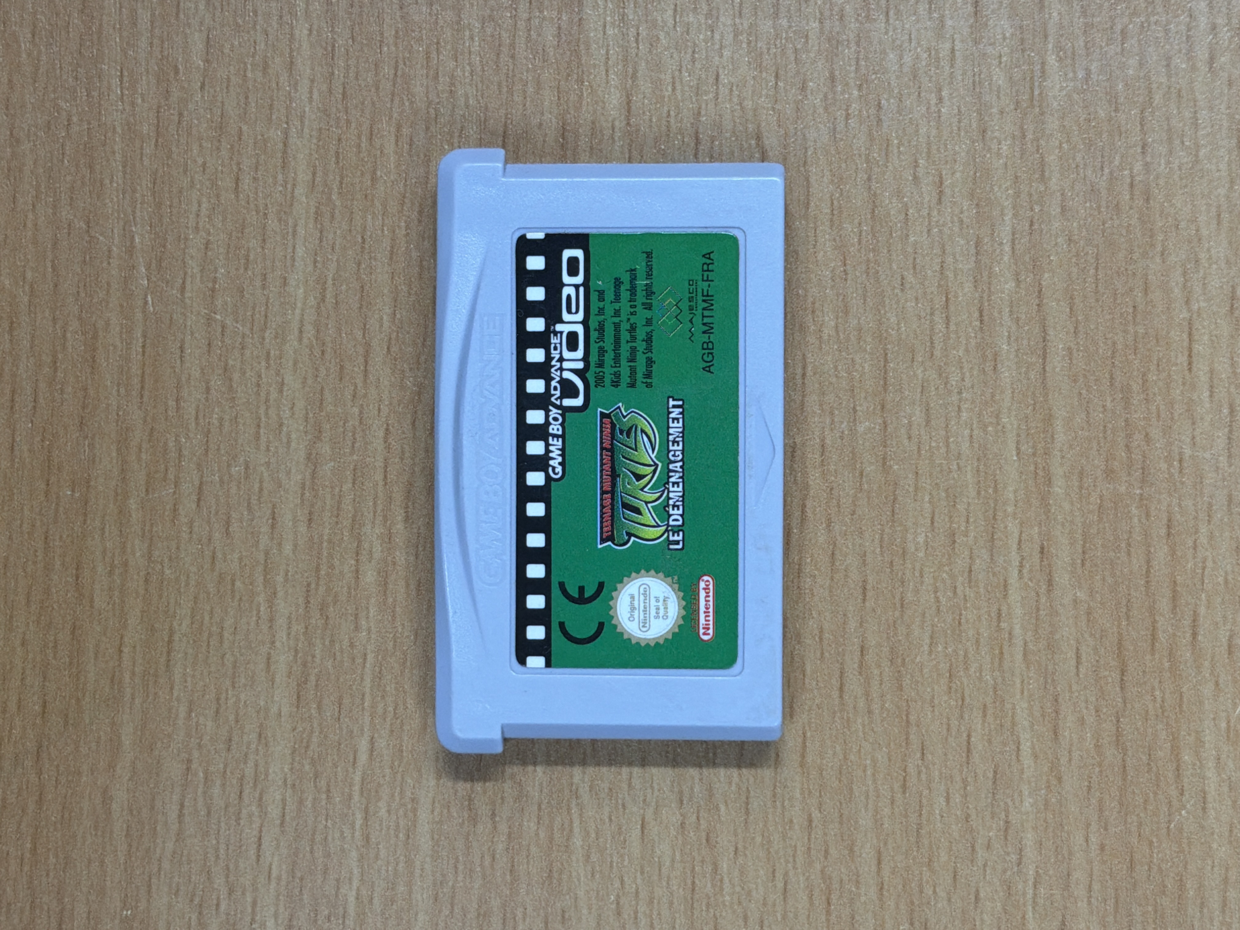 Cartouche Game Boy Advance Video Tortues Ninja Le Déménagement