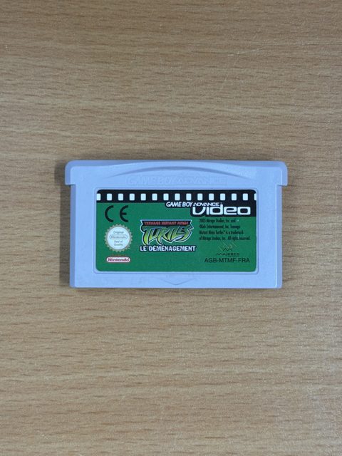 Cartouche Game Boy Advance Video Tortues Ninja Le Déménagement