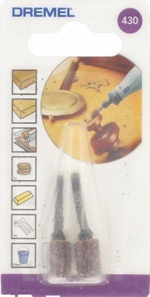 Dremel 430 bande de ponçage 6,4 mm grain 60 avec mandrin