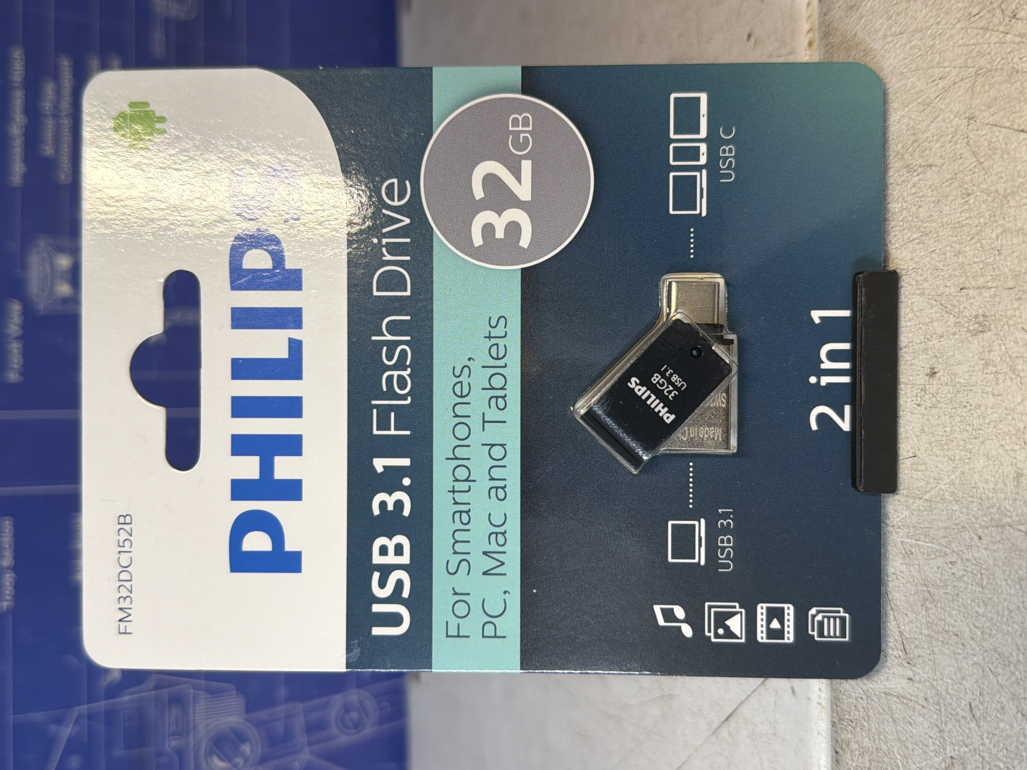 Clé USB Philips FM32DC152B 32 Go USB 3.1 / USB-C 2-en-1