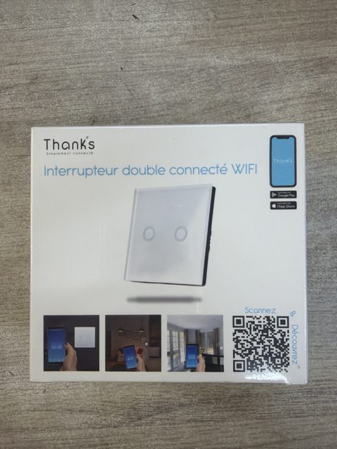 Thank's Interrupteur mural double connecté WiFi