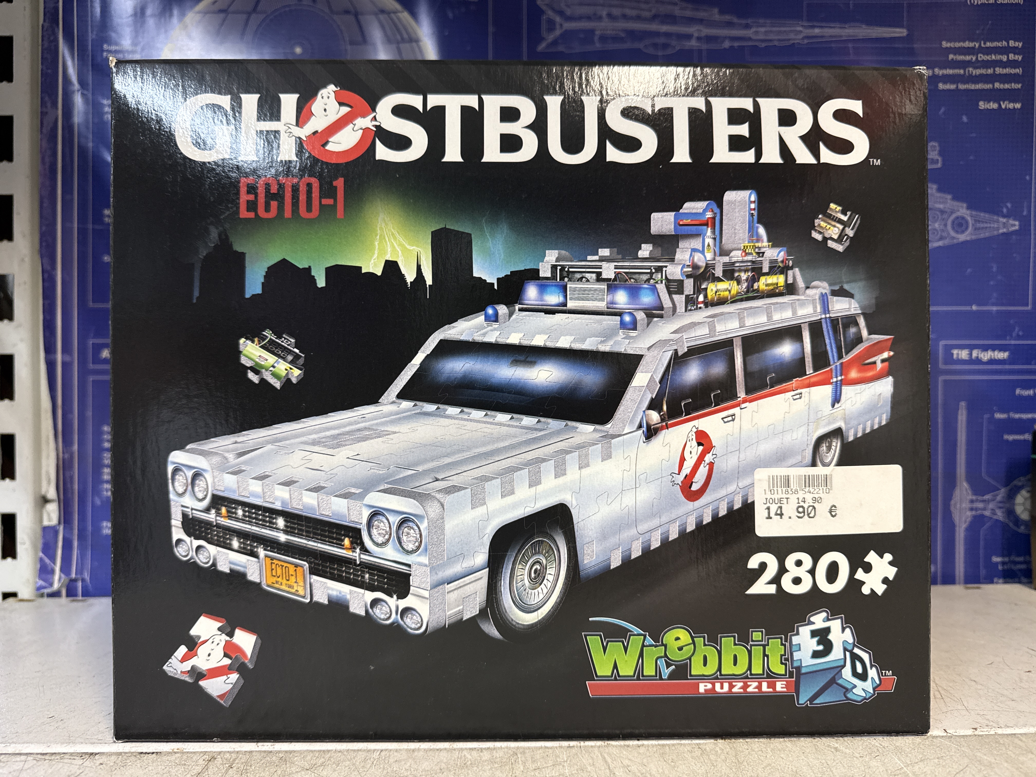 Wrebbit 3D Ghostbusters ECTO-1 Puzzle - 280 pièces