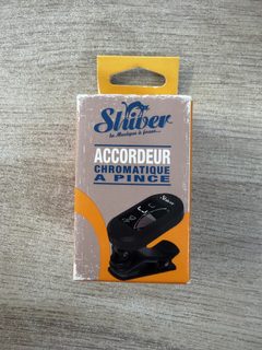 Accordeur chromatique à pince Shiver bleu pour guitare et ukulélé