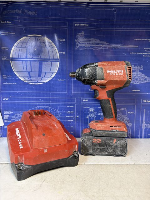 Clé à chocs sans fil Hilti SIW 6-22 avec batterie 22 et chargeur C 6-22